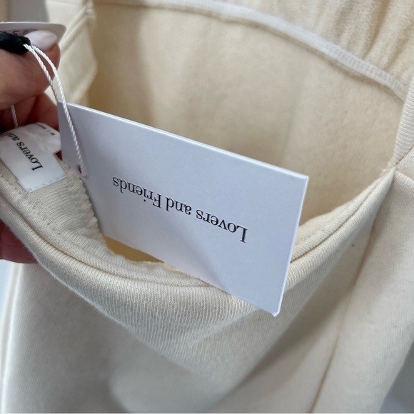 LOVERS and Friends cream mini sweatshirt dress NWT - Picture 7 of 7
